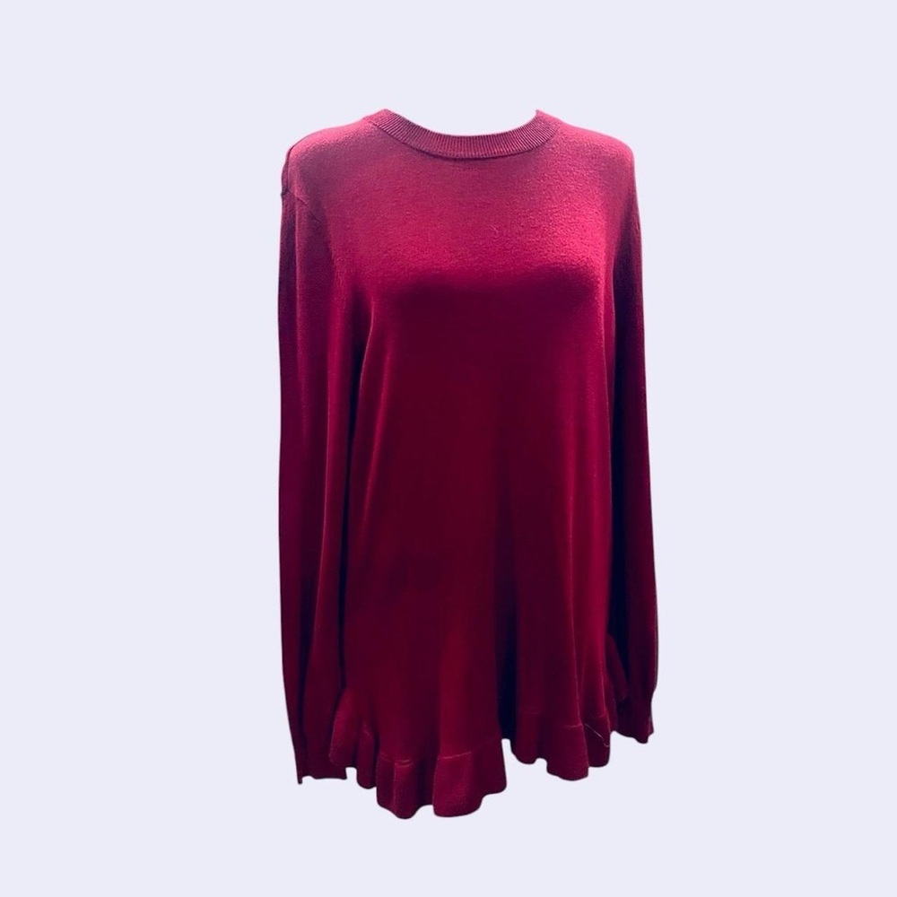 Ivanka Trump Women's Red Crew Neck Sweater